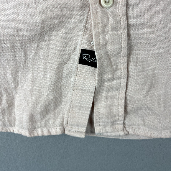 Rails Shirt Mens XL Pink Fairfax Ebi Short Sleeve Button Up Lightweight Cotton - Picture 6 of 16